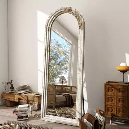 BEAUTYPEAK Rectangle With Rounded Top Full Length Mirrors