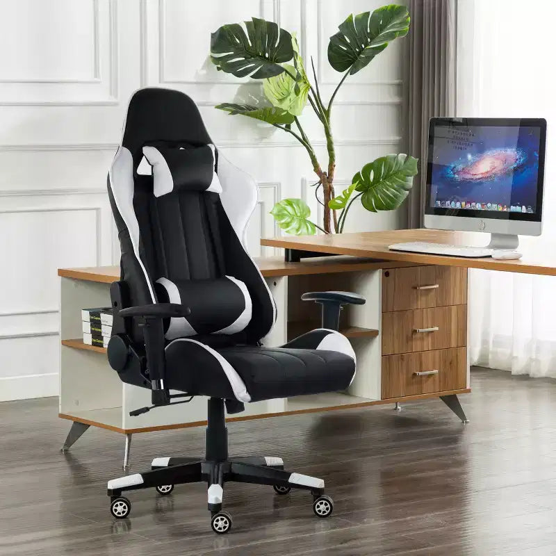 Sedia da gaming GameFitz con cuscino poggiatesta
