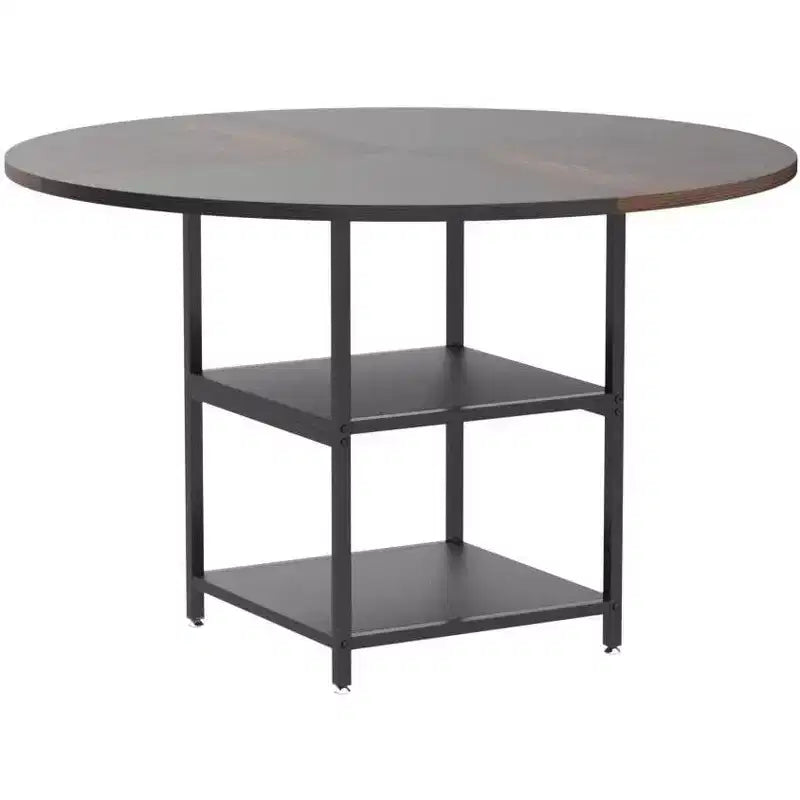 Lantine 47 Inches Round Dining Table for 4 People