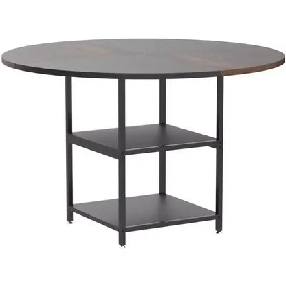 Lantine 47 Inches Round Dining Table for 4 People