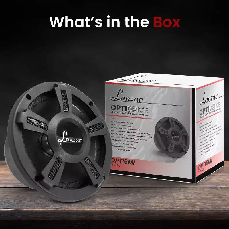 6.5 Mid-Bass Speaker for Dynamic Performance with High Power Handling, 2-Way Design, Excellent Sound Quality