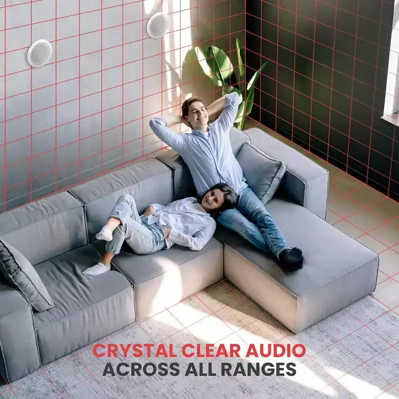Pyle 6.5 Altoparlanti da Soffitto Bluetooth (Confezione da 4) - PDICBT266