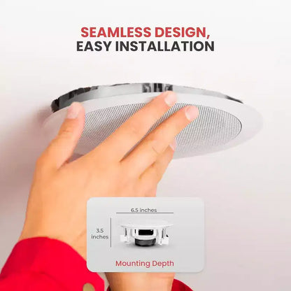 Pyle 6.5 Altoparlanti da Soffitto Bluetooth (Confezione da 4) - PDICBT266