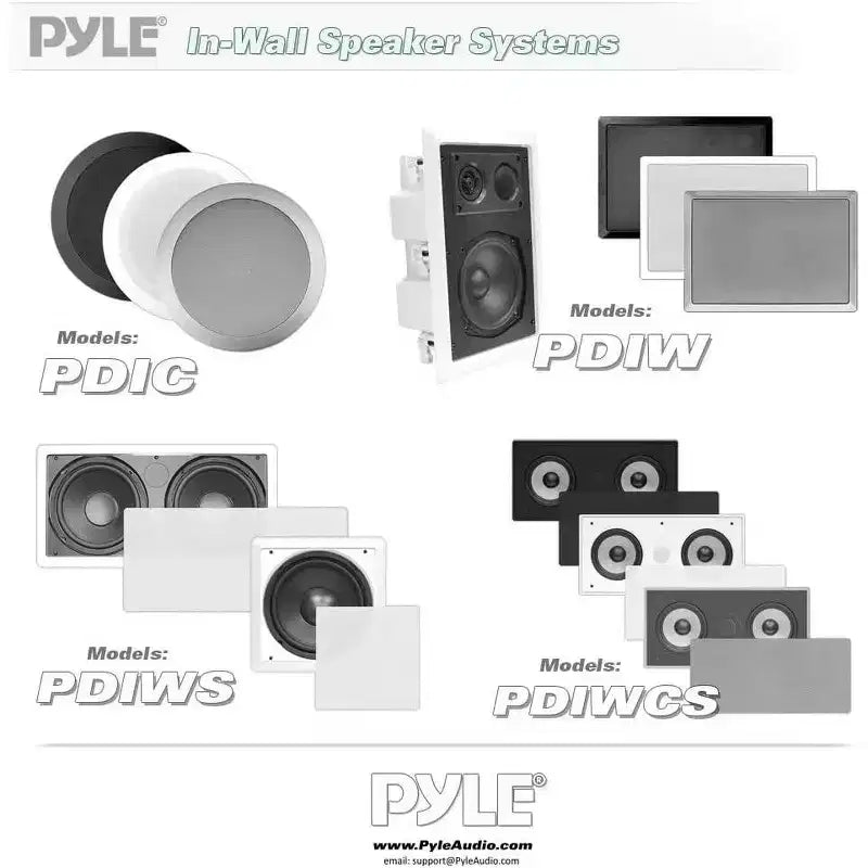 Pyle Diffusori da Incasso a Parete/Soffitto da 6.5'' (PDIC61RD)