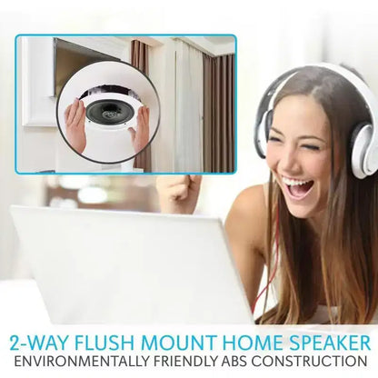 Pyle 8'' Bluetooth Ceiling/Wall Speakers, 2-Way Flush Mount, 250W (PDICBT852RD)