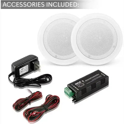 Pyle 8'' Bluetooth Ceiling/Wall Speakers, 2-Way Flush Mount, 250W (PDICBT852RD)