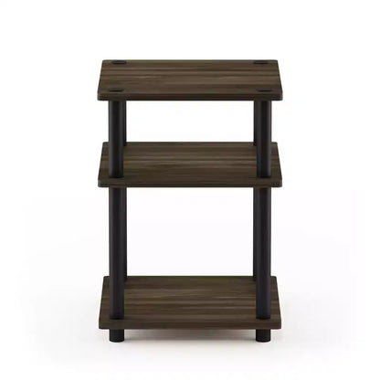 Furinno Scaffale a 3 Ripiani Multi-funzione di Facile Montaggio, Scaffali Aperti, Tavolino d'Appoggio per Divano, Comodino per Soggiorno e Camera da Letto