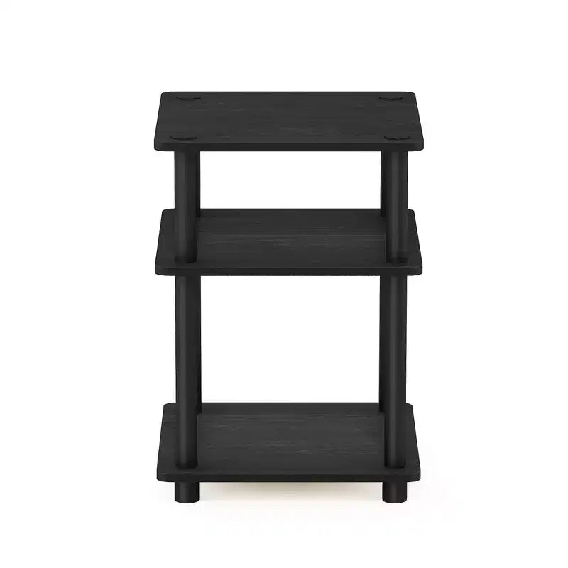 Furinno Scaffale a 3 Ripiani Multi-funzione di Facile Montaggio, Scaffali Aperti, Tavolino d'Appoggio per Divano, Comodino per Soggiorno e Camera da Letto