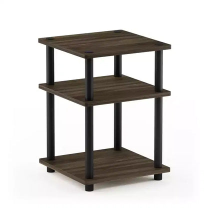 Furinno Scaffale a 3 Ripiani Multi-funzione di Facile Montaggio, Scaffali Aperti, Tavolino d'Appoggio per Divano, Comodino per Soggiorno e Camera da Letto