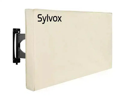Sylvox Outdoor TV Cover 75 Flat Screen Protector Television, Weatherproof Dustproof Protector with Remote Pocket, Fit LED, LCD, QLED Smart TVs, Gery