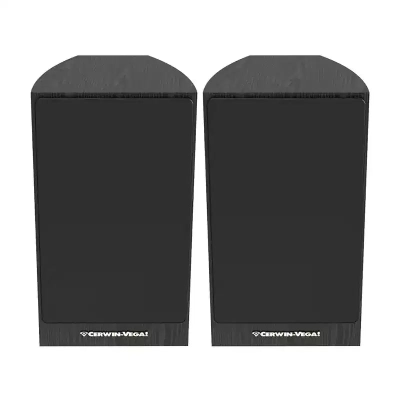 Cerwin-Vega 150-Watt-Peak LA165 Powered Bookshelf Speaker Set with 6.5-In. Woofers, Red Butyl Surrounds, and Curved Cabinets, Pair