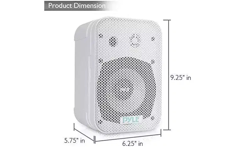 Altoparlanti da esterno a parete impermeabili Pyle - PDWR40W 5.25 Bianchi 400W Coppia - Bianco
