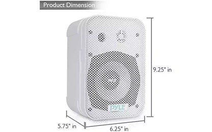 Altoparlanti da esterno a parete impermeabili Pyle - PDWR40W 5.25 Bianchi 400W Coppia - Bianco