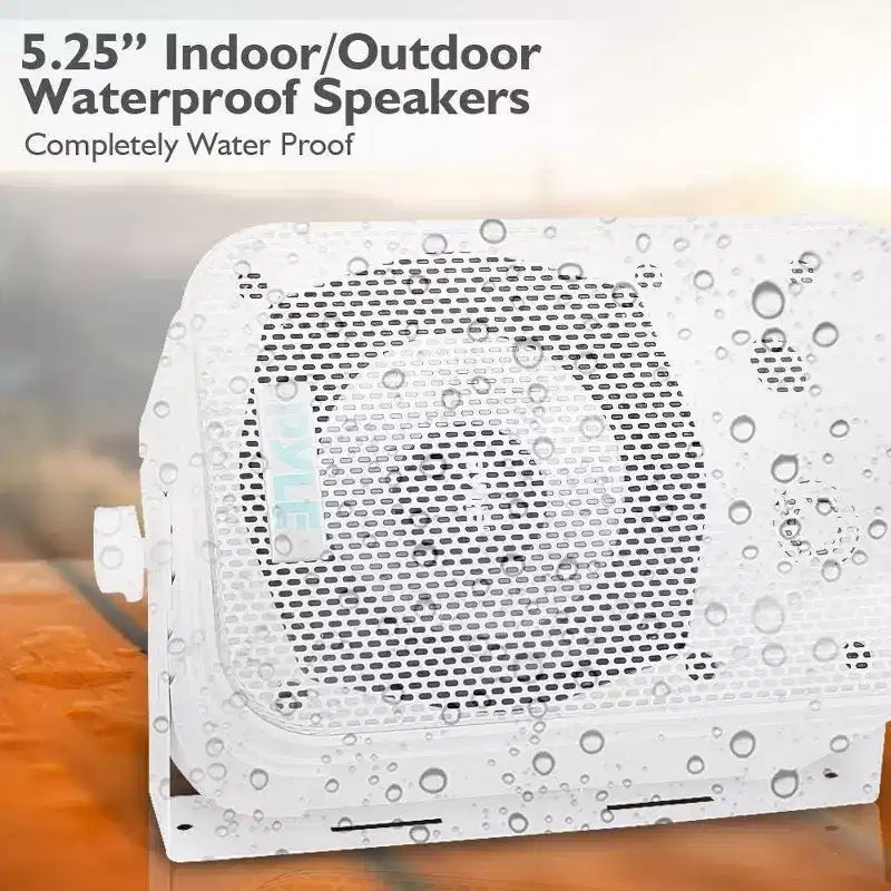 Altoparlanti da esterno a parete impermeabili Pyle - PDWR40W 5.25 Bianchi 400W Coppia - Bianco