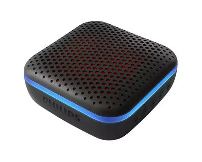PHILIPS Waterproof Bluetooth Speaker , 10H Playtime, Multi-Color LED Lights, Portable Party Speaker