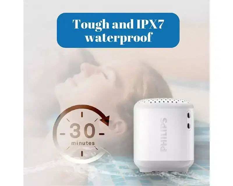 Diffusore Bluetooth PHILIPS resistente all'acqua, design compatto, microfono integrato
