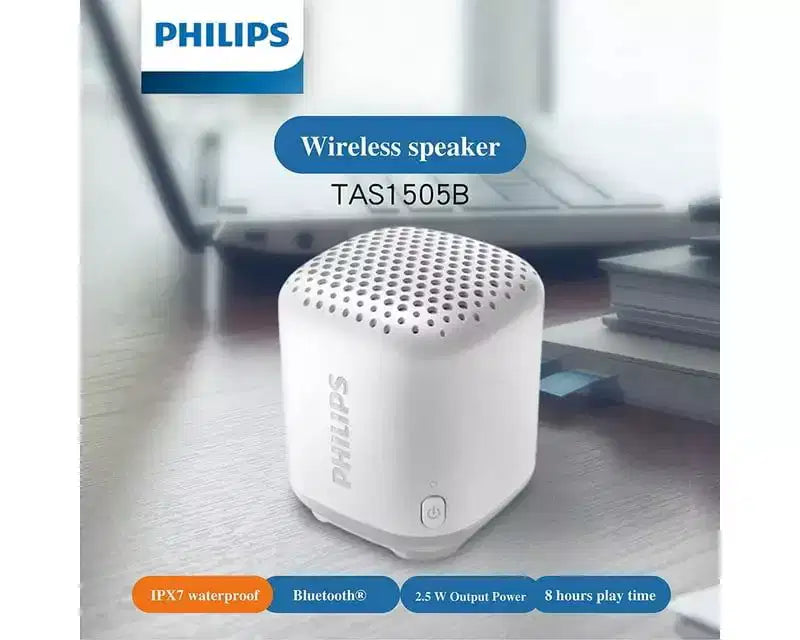 Diffusore Bluetooth PHILIPS resistente all'acqua, design compatto, microfono integrato
