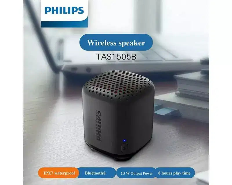 Diffusore Bluetooth PHILIPS resistente all'acqua, design compatto, microfono integrato