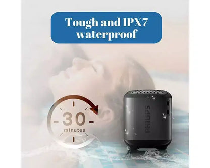 Diffusore Bluetooth PHILIPS resistente all'acqua, design compatto, microfono integrato