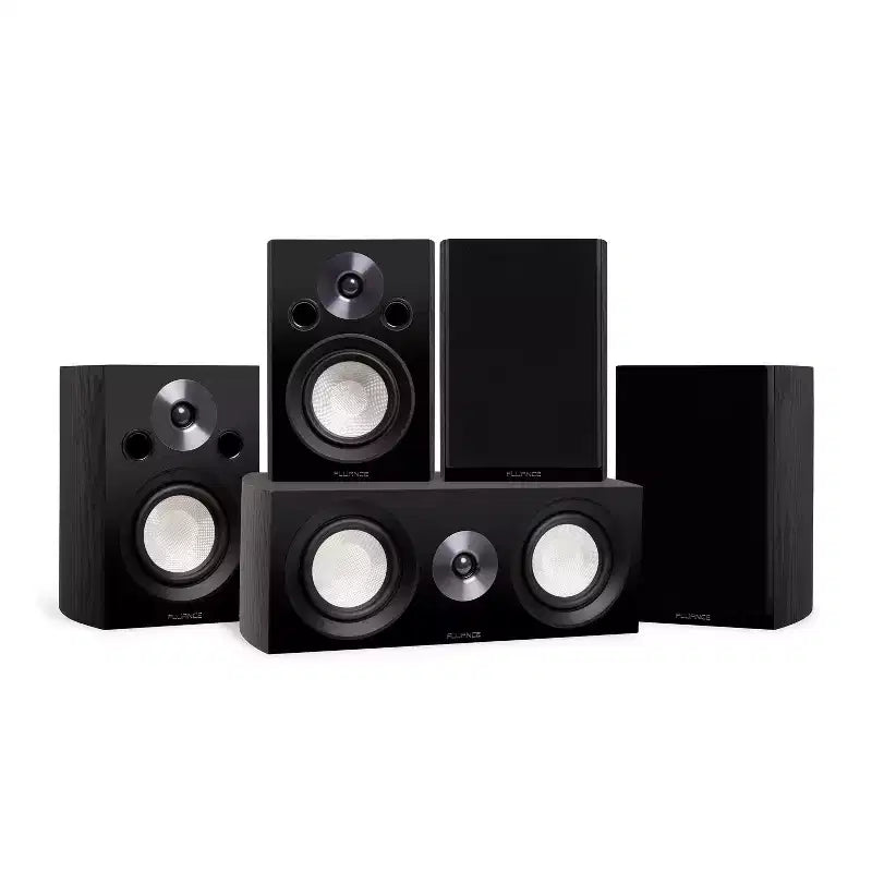 Fluance Reference Compact Surround Sound Home Theater 5.0 Channel Speaker System