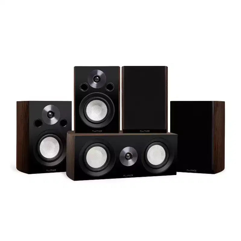 Fluance Reference Compact Surround Sound Home Theater 5.0 Channel Speaker System