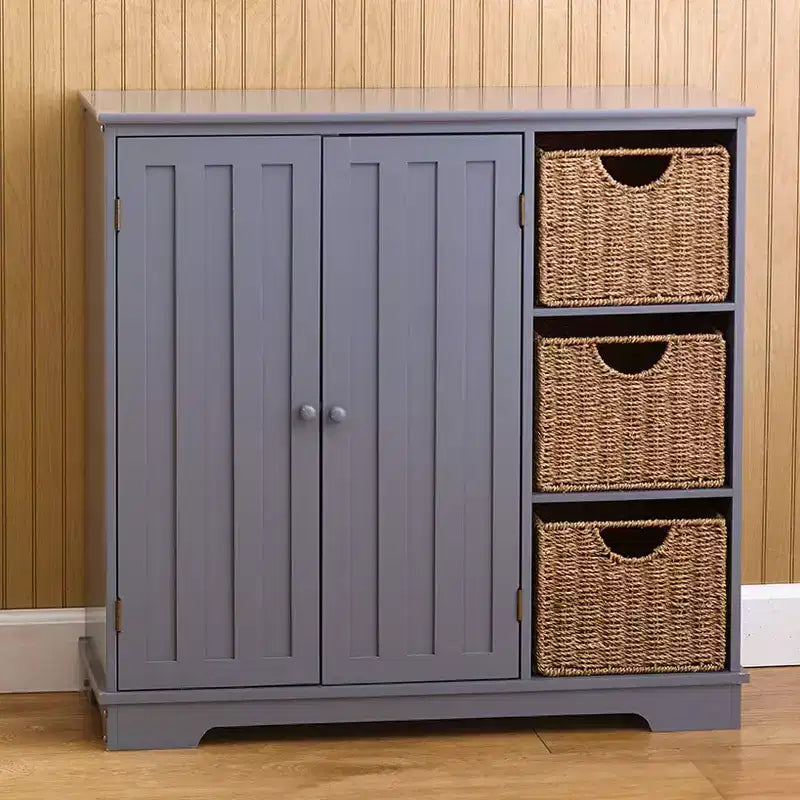 The Lakeside Collection Beadboard Buffet Cabinet - Sideboard with Storage