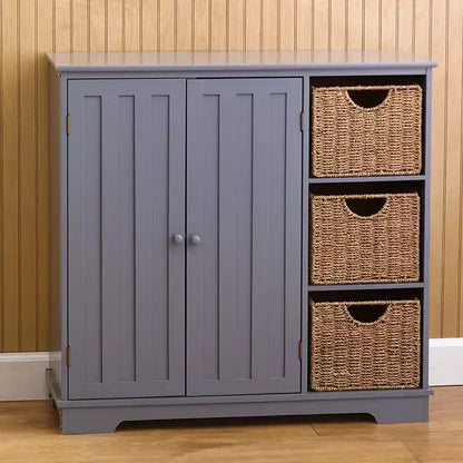 The Lakeside Collection Beadboard Buffet Cabinet - Sideboard with Storage