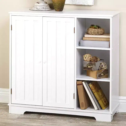 The Lakeside Collection Beadboard Buffet Cabinet - Sideboard with Storage