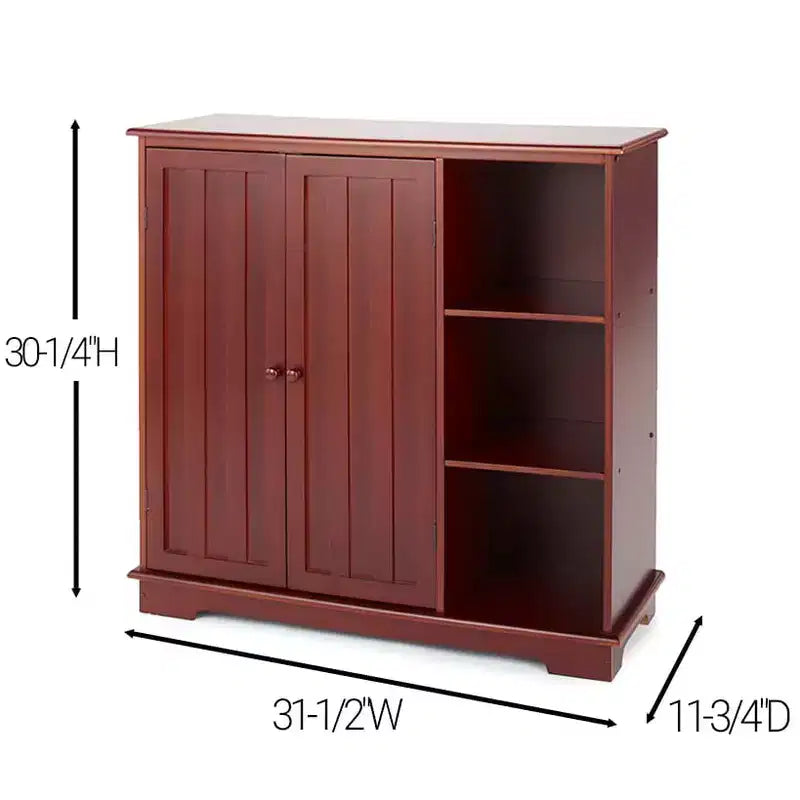 The Lakeside Collection Beadboard Buffet Cabinet - Sideboard with Storage