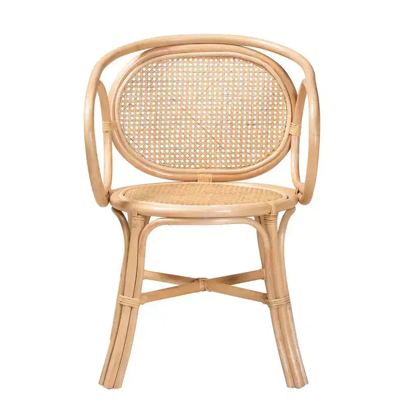 bali & pari Palesa Sedia da pranzo moderna in rattan stile bohémien