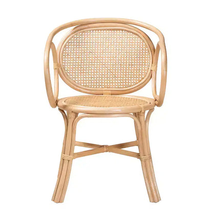 bali & pari Palesa Sedia da pranzo moderna in rattan stile bohémien