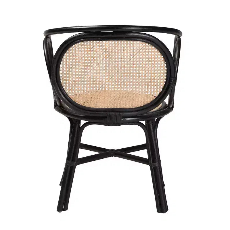 bali & pari Palesa Sedia da pranzo moderna in rattan stile bohémien