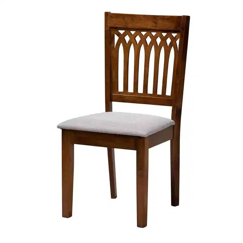 Baxton Studio Genesis Modern Fabric Wood Dining Set