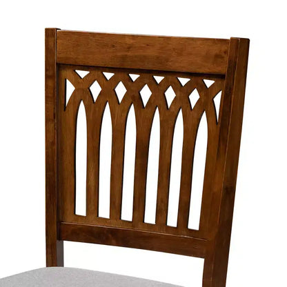 Baxton Studio Genesis Modern Fabric Wood Dining Set