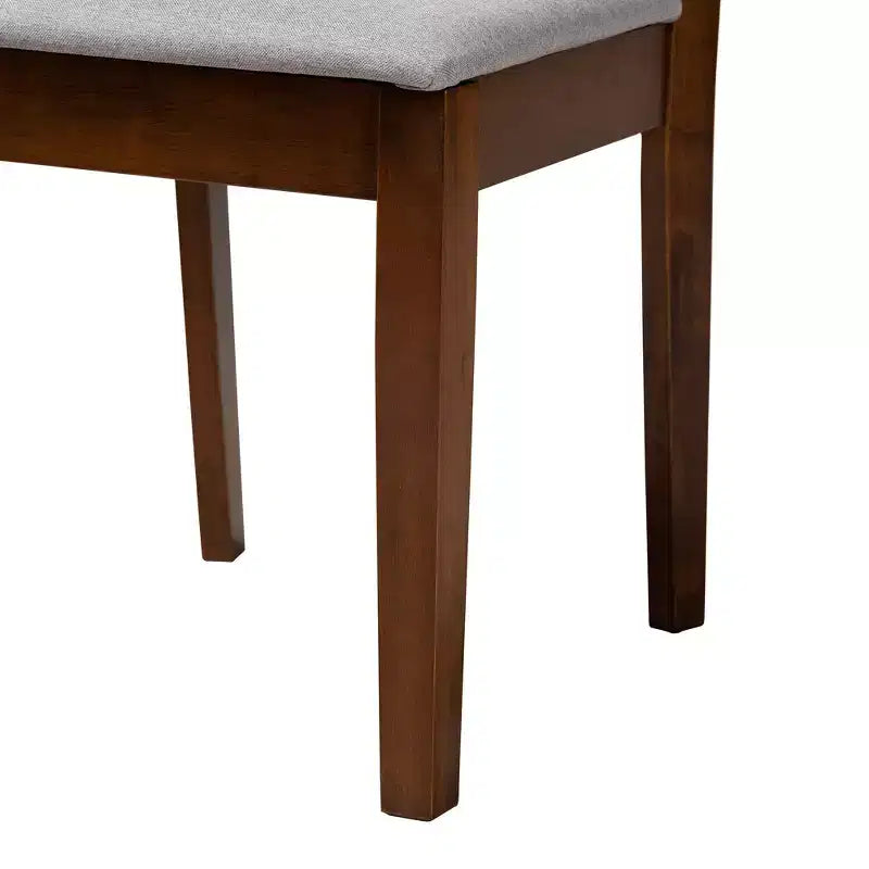 Baxton Studio Genesis Modern Fabric Wood Dining Set