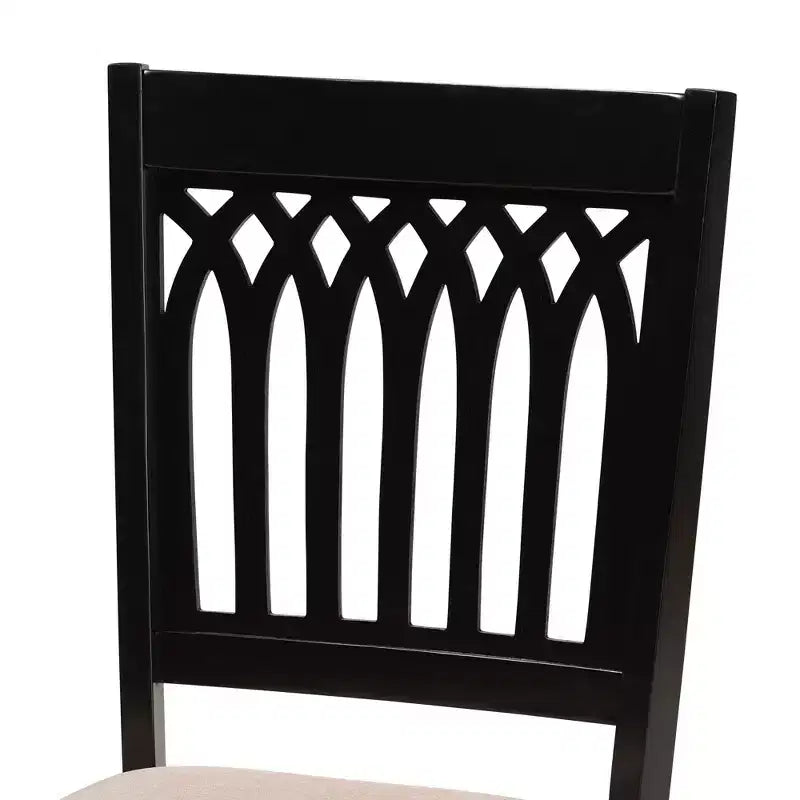 Baxton Studio Genesis Modern Fabric Wood Dining Set
