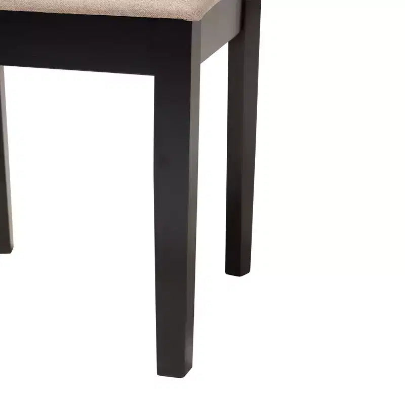 Baxton Studio Genesis Modern Fabric Wood Dining Set