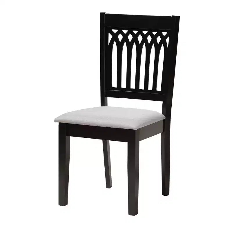 Baxton Studio Genesis Modern Fabric Wood Dining Set