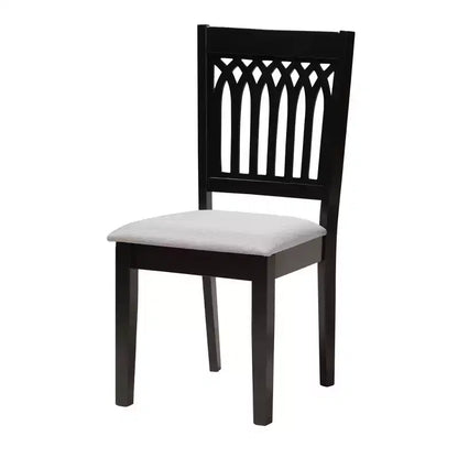 Baxton Studio Genesis Modern Fabric Wood Dining Set