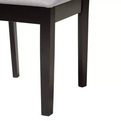 Baxton Studio Genesis Modern Fabric Wood Dining Set