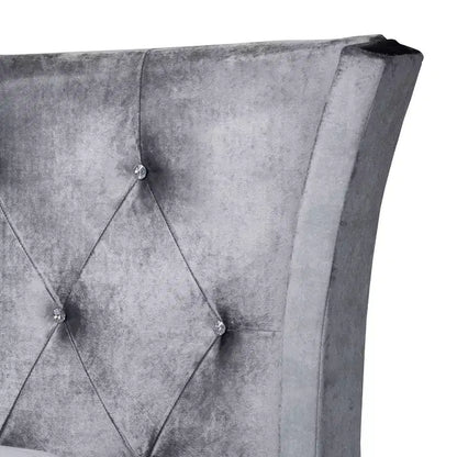 Letto con pannelli in metallo Easton di Baxton Studio, stile contemporaneo, glamour e lussuoso