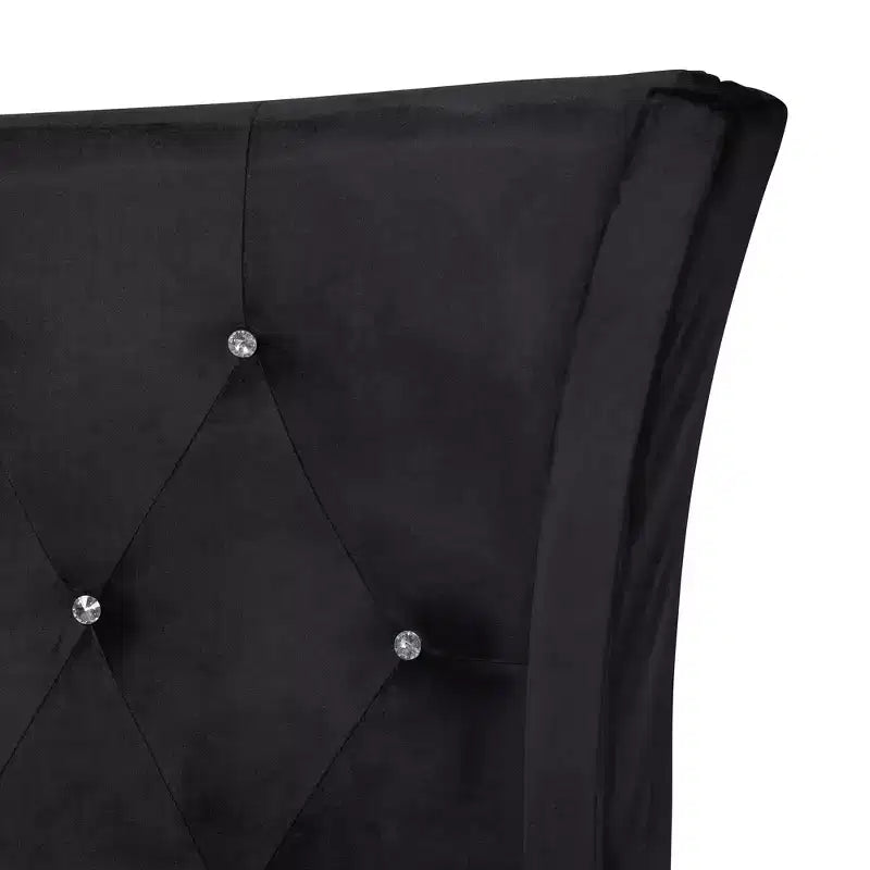 Letto con pannelli in metallo Easton di Baxton Studio, stile contemporaneo, glamour e lussuoso