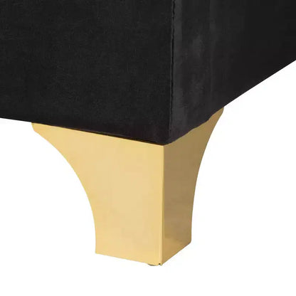 Letto con pannelli in metallo Easton di Baxton Studio, stile contemporaneo, glamour e lussuoso