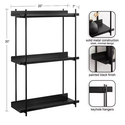 Kate & Laurel All Things Decor Dominic Tiered Wall Shelf