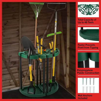Garage Yard Tool Corner Organizer 2-Pack