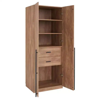 Manhattan Comfort 2pc Lee 4 Door 5 Shelf Module Wardrobe