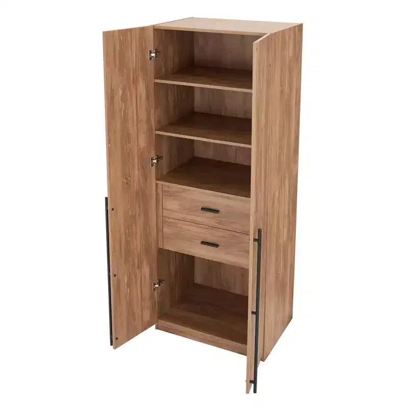 Manhattan Comfort 2pc Lee 4 Door 5 Shelf Module Wardrobe