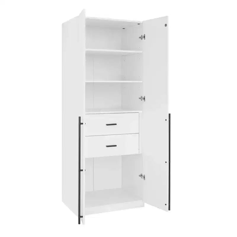 Manhattan Comfort 2pc Lee 4 Door 5 Shelf Module Wardrobe