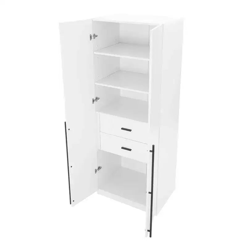 Manhattan Comfort 2pc Lee 4 Door 5 Shelf Module Wardrobe