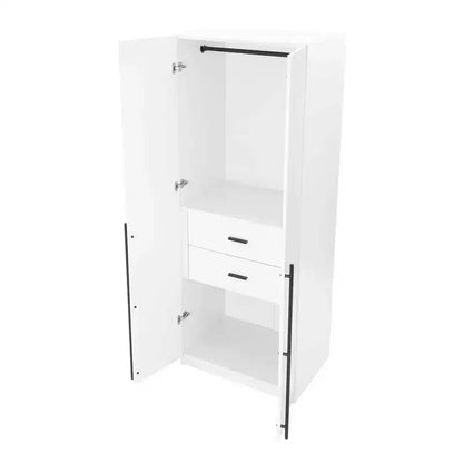 Manhattan Comfort 2pc Lee 4 Door 5 Shelf Module Wardrobe